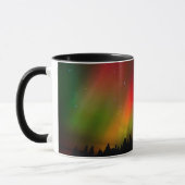 Aurora Borealis en bomen Mok (Links)