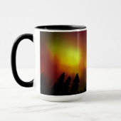 Aurora Borealis en Bomen Mok (Links)