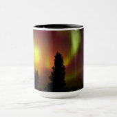 Aurora Borealis en Bomen Mok (Midden)