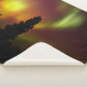 Aurora Borealis en Bomen Sherpa Deken (3/4)