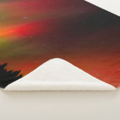 Aurora Borealis en bomen Sherpa Deken (3/4)