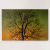 Aurora Borealis en Cottonwood Tree Legpuzzel (Horizontaal)