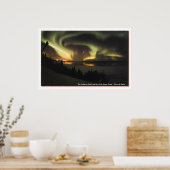 Aurora Borealis en Hale-Bopp Comet Poster (Keuken)