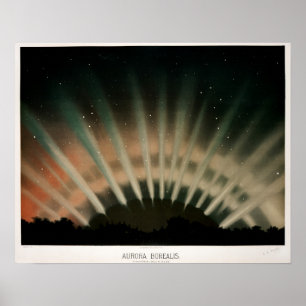  Aurora Borealis Enhanced Poster