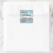 Aurora Borealis - Enveloppennetjes Vierkante Sticker (Tas)