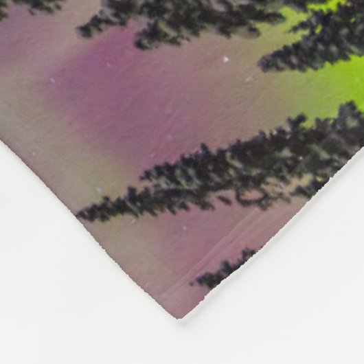 Aurora Borealis | Fairbanks, Alaska Fleece Deken (Hoek)