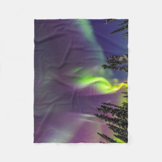 Aurora Borealis | Fairbanks, Alaska Fleece Deken (Voorkant)