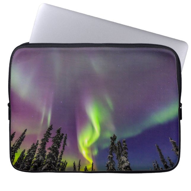 Aurora Borealis | Fairbanks, Alaska Laptop Sleeve (Voorkant)