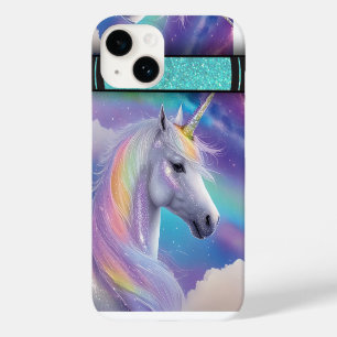Aurora Borealis Fantasy Rainbow Glitter Eenhoorn Case-Mate iPhone 14 Hoesje