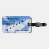 Aurora borealis, Finse Lapland Bagagelabel (Achterkant horizontaal)