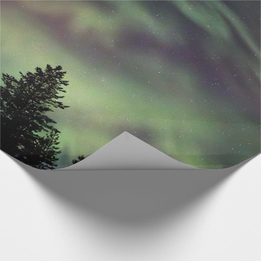 Aurora borealis, Finse Lapland Cadeaupapier (Hoek)