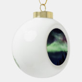 Aurora borealis, Finse Lapland Keramische Bal Ornament (Links)