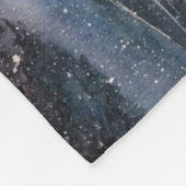 Aurora Borealis Fleece Deken (Hoek)