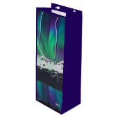 Aurora Borealis - Gift Bag Wijn Cadeautas (Voorkant Gekanteld)
