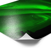 aurora-borealis groen foto afdruk (Hoek)