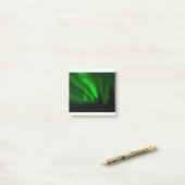 aurora-borealis groen post-it® notes (Op bureau)