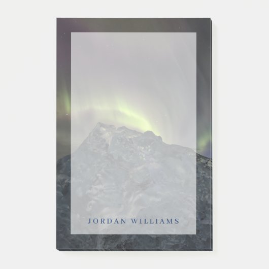 Aurora Borealis | IJsberg Jokulsarlon IJsland Post-it® Notes (Voorkant)