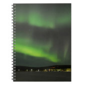 Aurora borealis in de hemel notitieboek (Voorkant)