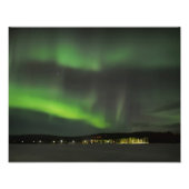 Aurora borealis in de hemelfoto foto afdruk (Voorkant)