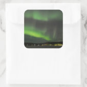 Aurora borealis in de lucht sticker (Tas)