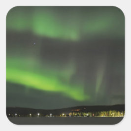 Aurora borealis in de lucht sticker