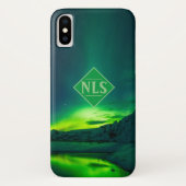 Aurora Borealis in de nachtelijke hemel. noorderli Case-Mate iPhone Case (Achterkant)