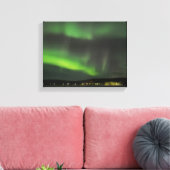 Aurora borealis in de sky canvas print (Insitu (Woonkamer))