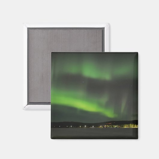Aurora borealis in de sky magneet (Voorkant / Achterkant)