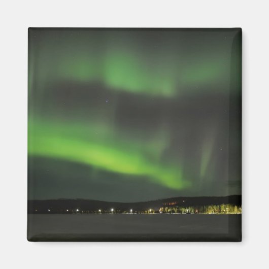 Aurora borealis in de sky magneet (Voorkant)