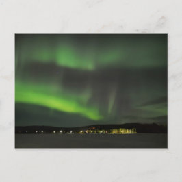 Aurora borealis in het briefkaart van de hemel