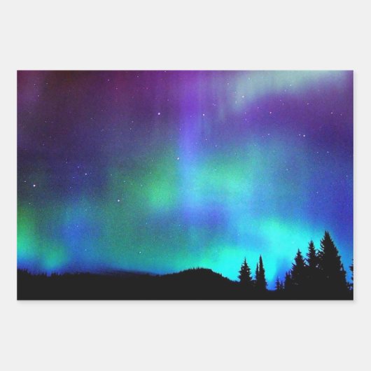 Aurora borealis inpakpapier vel (Voorkant 2)