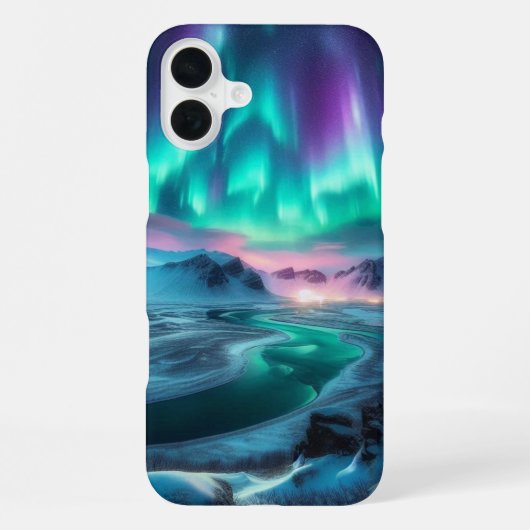 Aurora Borealis iPhone Hoesje (Achterkant)