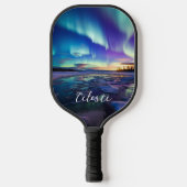 Aurora Borealis Iridescent Twilight Pickleball Paddle (Voorkant)
