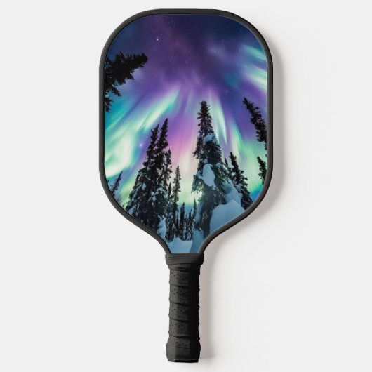 Aurora Borealis Iridescent Twilight Pickleball Paddle (Achterkant)
