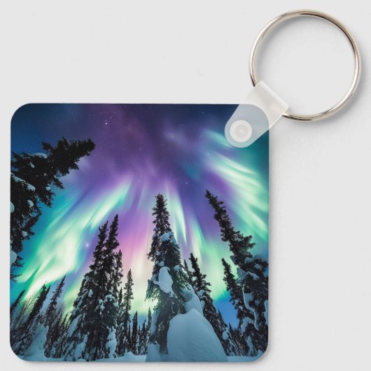 Aurora Borealis Iridescent Twilight Sleutelhanger (Achterkant)
