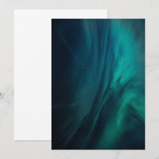 Aurora Borealis Kaart (Voorkant / Achterkant)