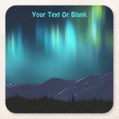 Aurora Borealis Kartonnen Onderzetters (Voorkant)