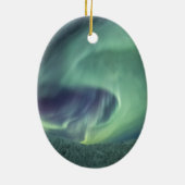 Aurora Borealis Keramisch Ornament (Achterkant)