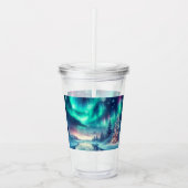 Aurora borealis/Kerstmis/Winter Acryl Drinkbeker (Voorkant)