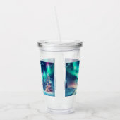 Aurora borealis/Kerstmis/Winter Acryl Drinkbeker (Links)