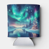 Aurora borealis/Kerstmis/Winter Blikjeskoeler (Achterkant)