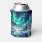 Aurora borealis/Kerstmis/Winter Blikjeskoeler (Blikje Achterkant)