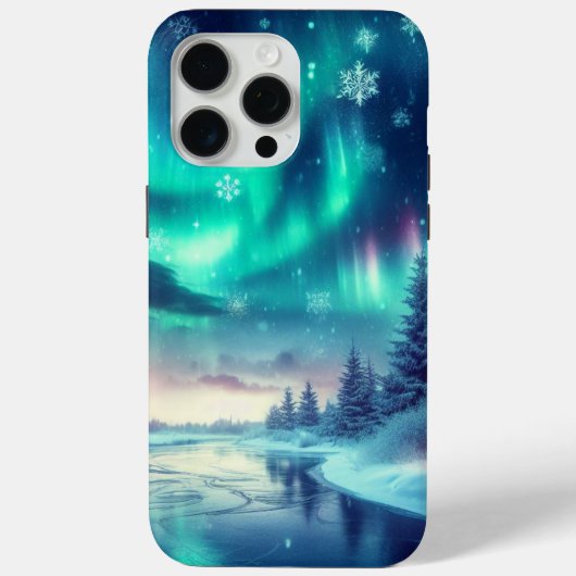 Aurora borealis/Kerstmis/Winter Case-Mate iPhone Case (Achterkant)