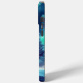 Aurora borealis/Kerstmis/Winter Case-Mate iPhone Case (Achterkant / Links)