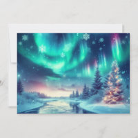 Aurora borealis/Kerstmis/Winter