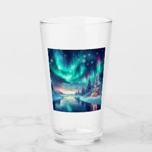 Aurora borealis/Kerstmis/Winter Glas