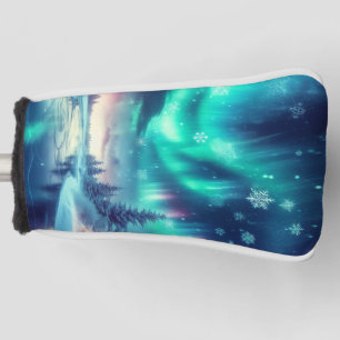 Aurora borealis/Kerstmis/Winter Golfheadcover