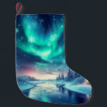 Aurora borealis/Kerstmis/Winter Kleine Kerstsok<br><div class="desc">zweem van Kerstmis</div>