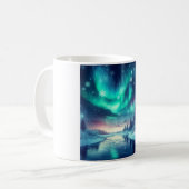 Aurora borealis/Kerstmis/Winter Koffiemok (Voorkant links)
