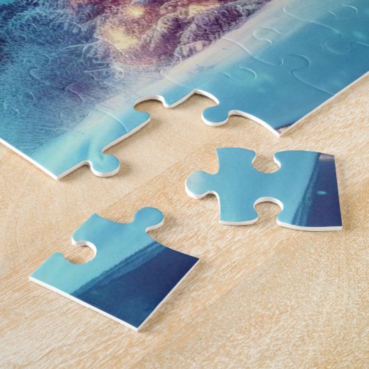 Aurora borealis/Kerstmis/Winter Legpuzzel (Zijkant)